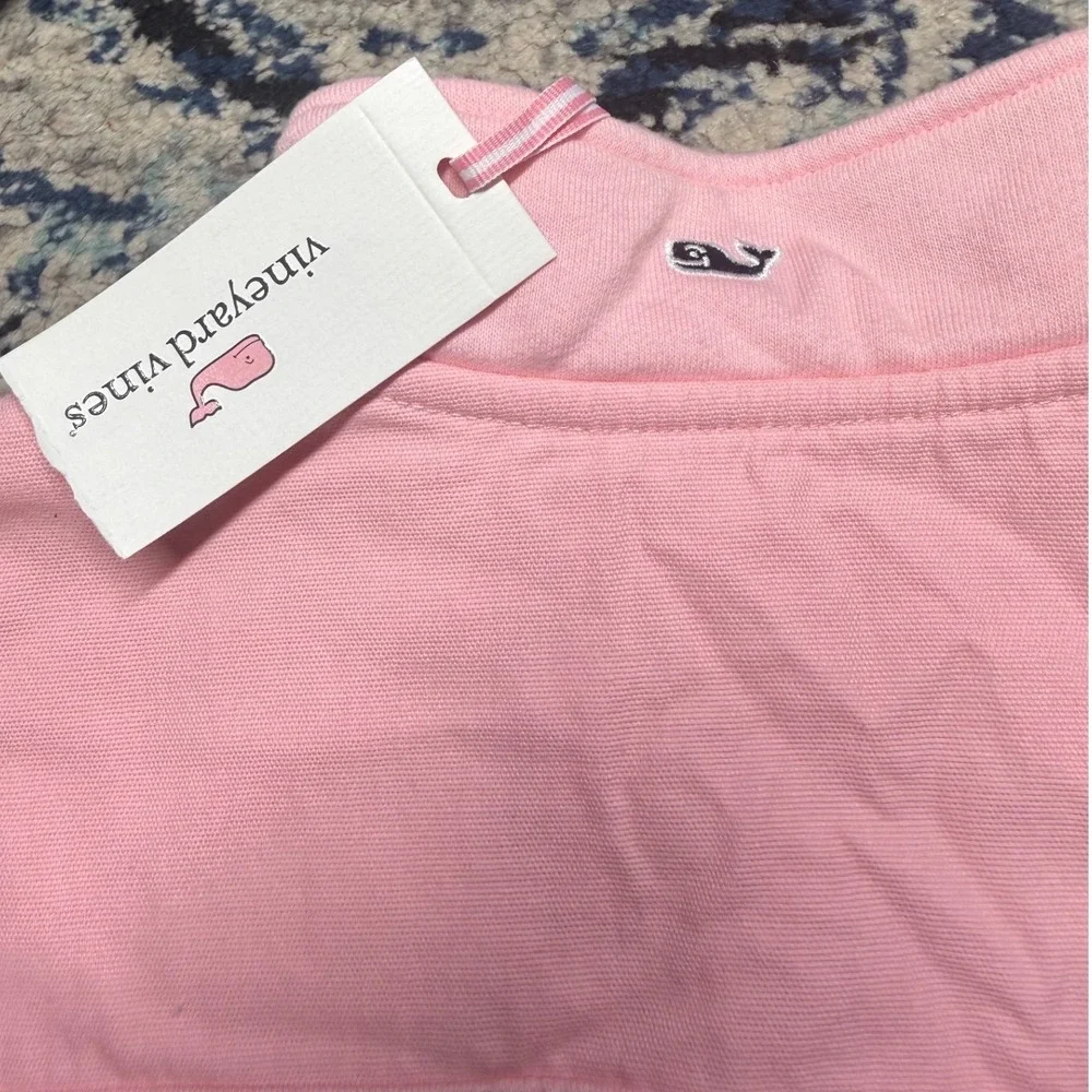 Vineyard Vines Girls Classic Shep Shirt Pink Quarter Zip Pullover NWT‎ M 10-12